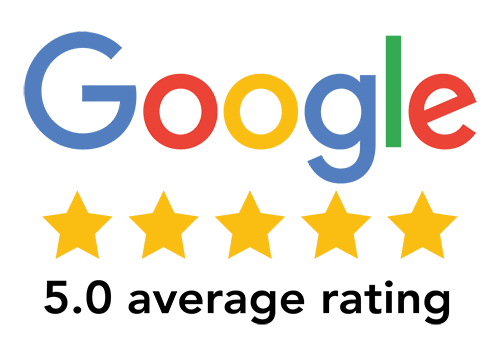Google five-star rating badge